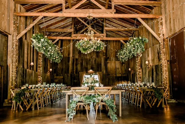 Dinner Inside the Barn